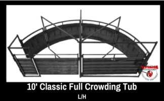 10' Classic Full Crowding Tub Lefthand