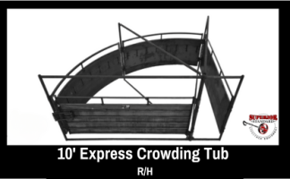 10' Express Crowding Tub Righthand