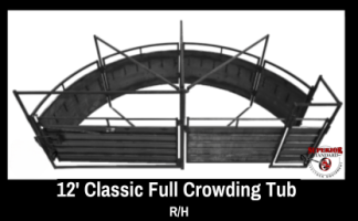 12' Classic Full Crowding Tub Righthand